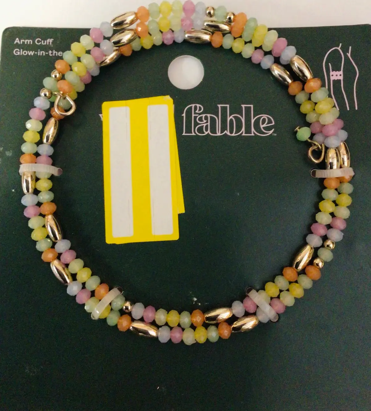 Bead Arm Cuff - Glow In The Dark 1