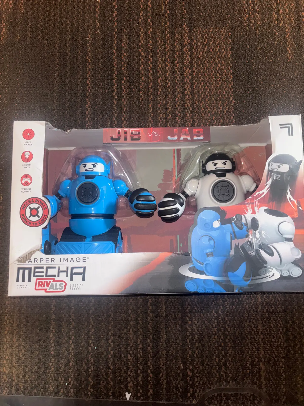 Sharper Image Mecha Rivals Jib Vs Jab Remote Control Robots (Blue And White) 1