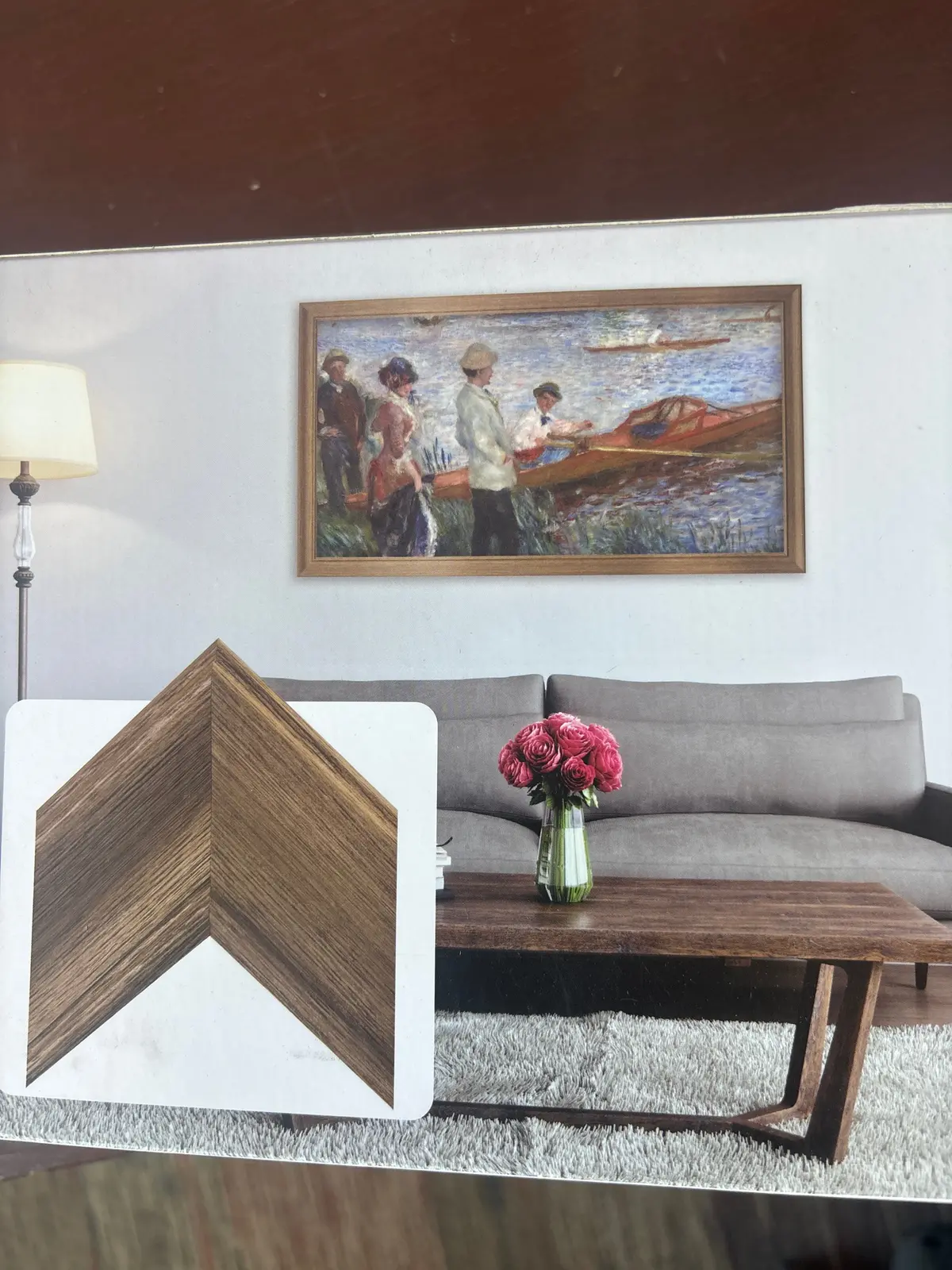 Deco Tv 55" Frame Vintage Oak 1