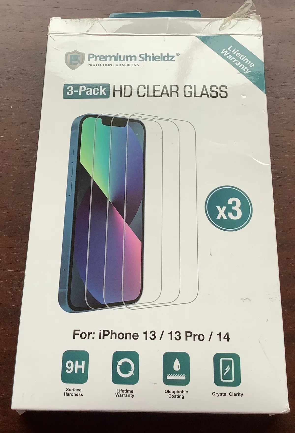 Premium Shieldz Iphone 13/13 Pro/14 3-Pack Hd Clear Glass Screen Protectors 1