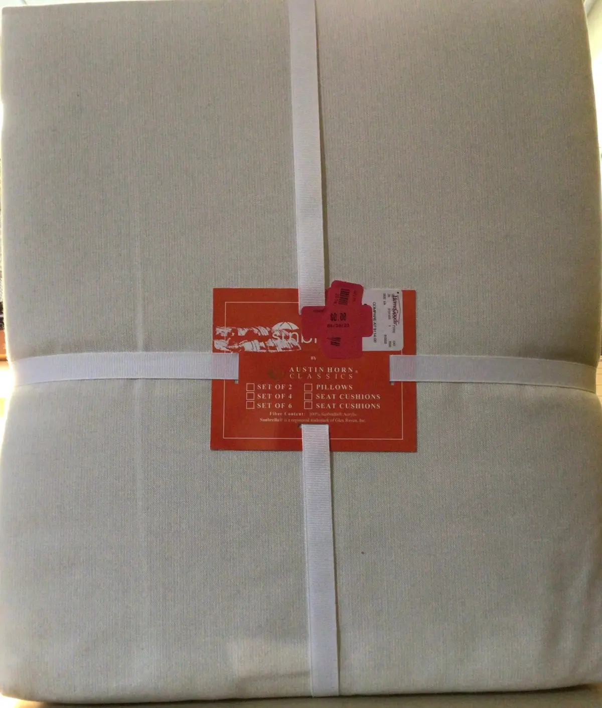 Seat Cushions - Set Of 4 - Natural White 1