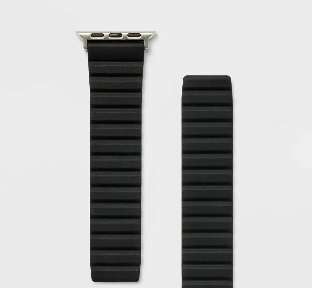 Apple Watch Magnetic Silicone Band 42/44/45Mm - Black 1