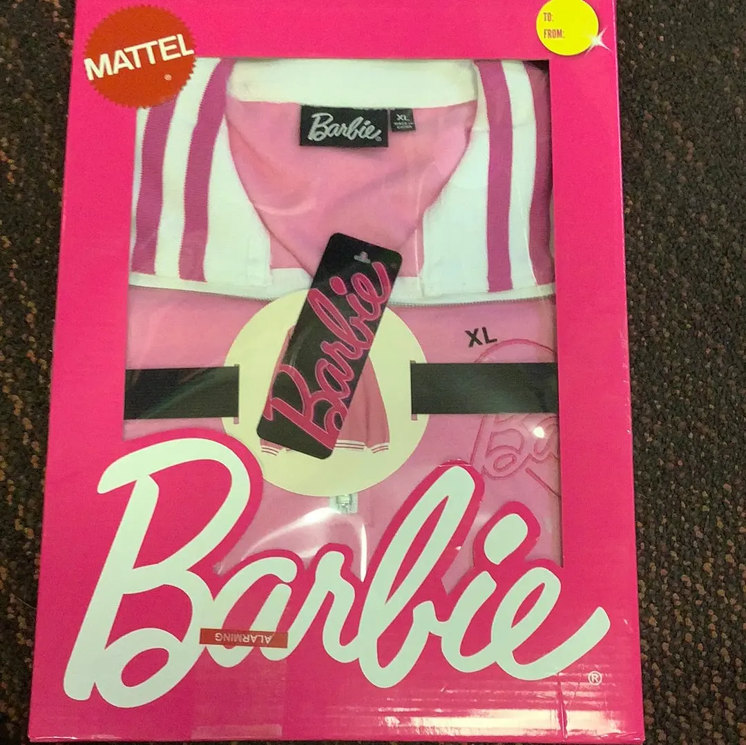 Mattel Barbie Retro Pink 1/4 Zip Pullover Hoodie In Box 1