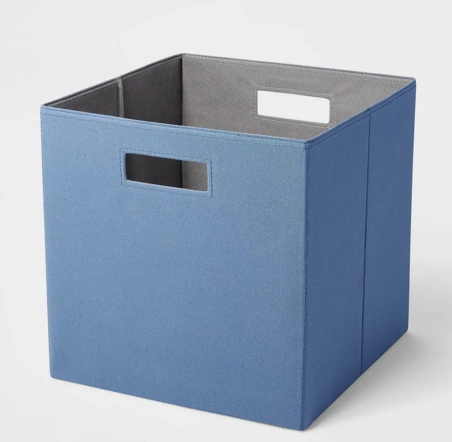 13" X 13" Fabric Bin Dark Blue 1