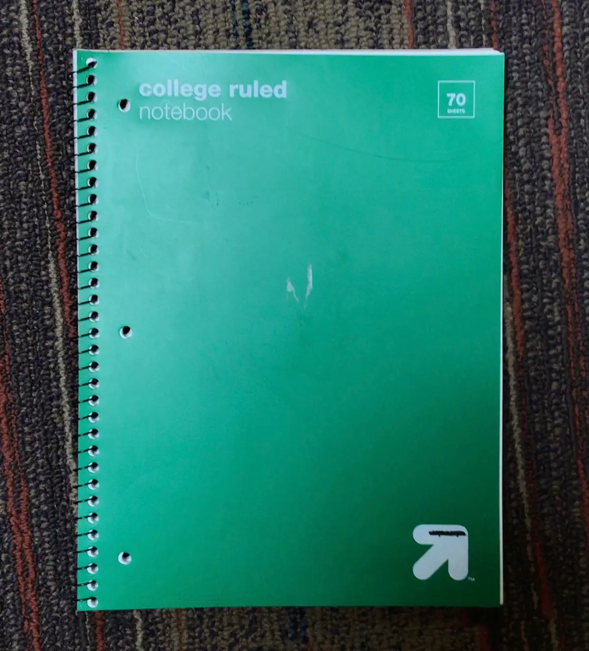 College Ruled 1 Subject Spiral Notebook - Green 1