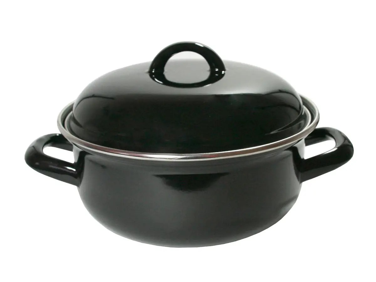 Cookinglife Braadpan Met Deksel - Emaille - Cooking - Ø 26 Cm / 5 Liter - Geëmailleerde Anti-Aanbaklaag 1