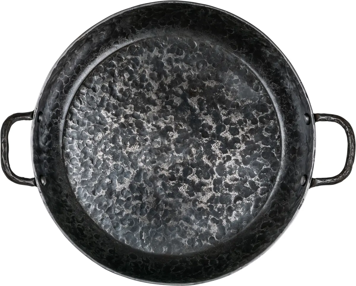 Forged Koekenpan Carbonstaal Met 2 Handvatten Ø 24 Cm - Geschikt Voor Alle Warmtebronnen - Zonder Anti-Aanbaklaag 1