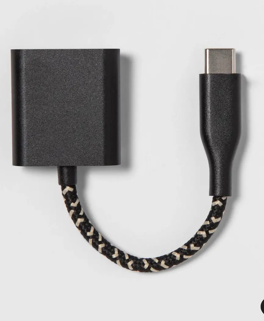 3.5Mm Dongle Usb-C Audio Adapter - Black/Gold 1