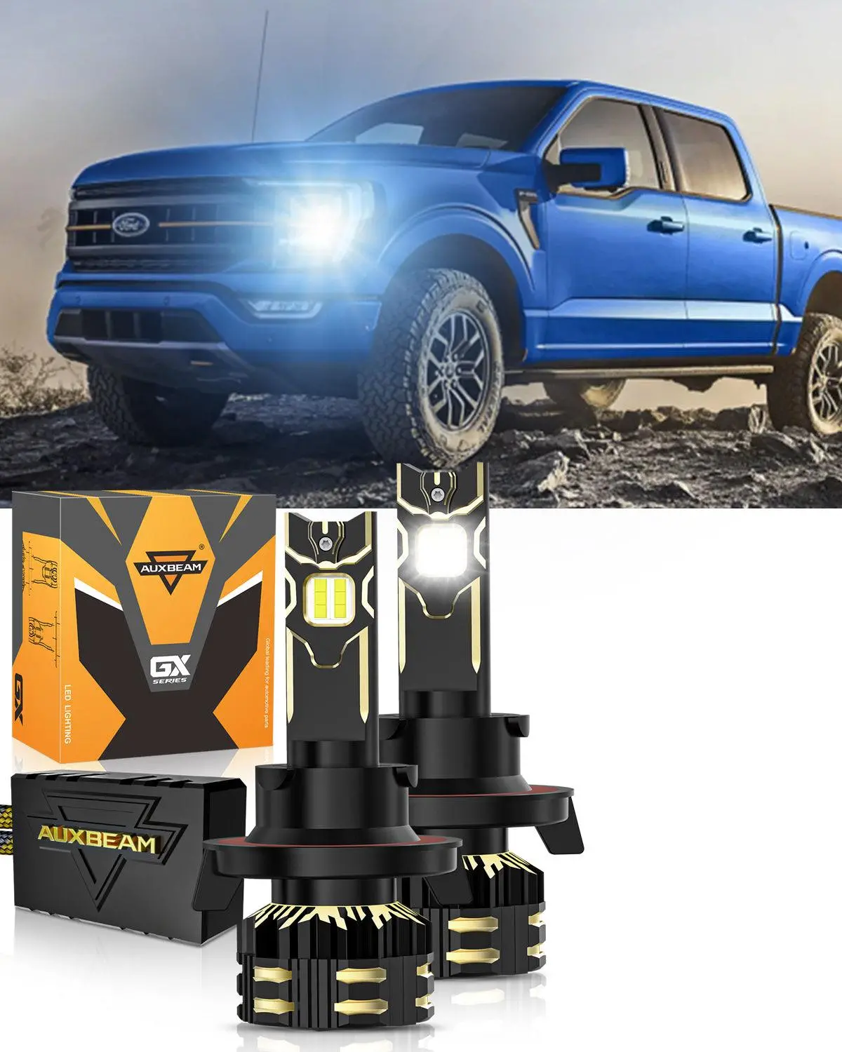 For 2004-2012 Ford F-150 H13 Led Headlight Bulbs 6