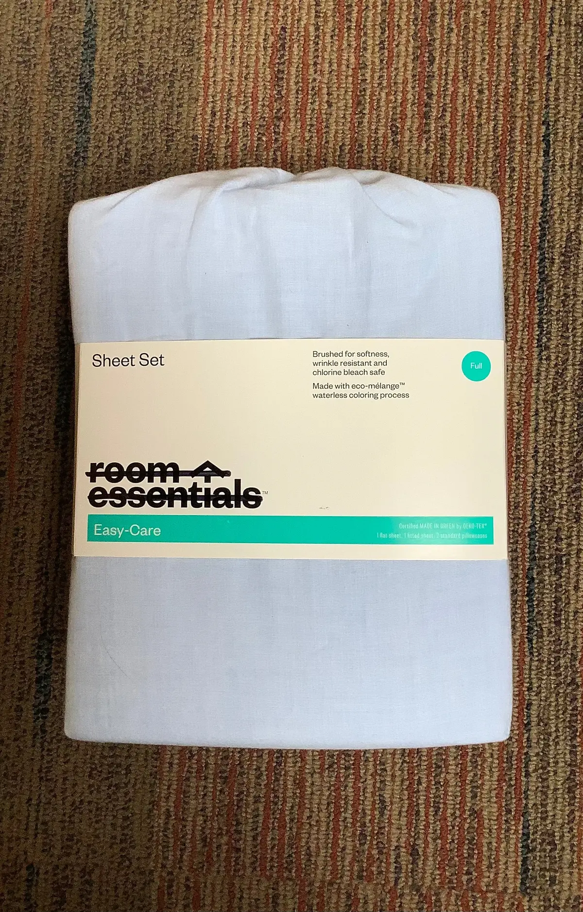 Full Easy Care Solid Sheet Set - Light Blue 1