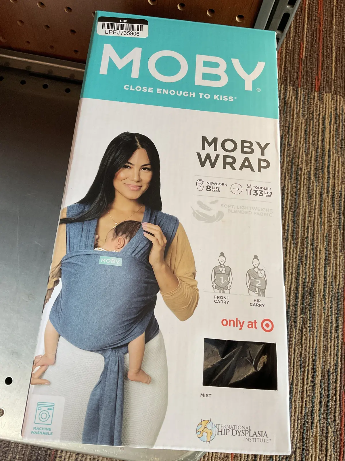 Moby Classic Wrap Baby Carrier - Mist 1