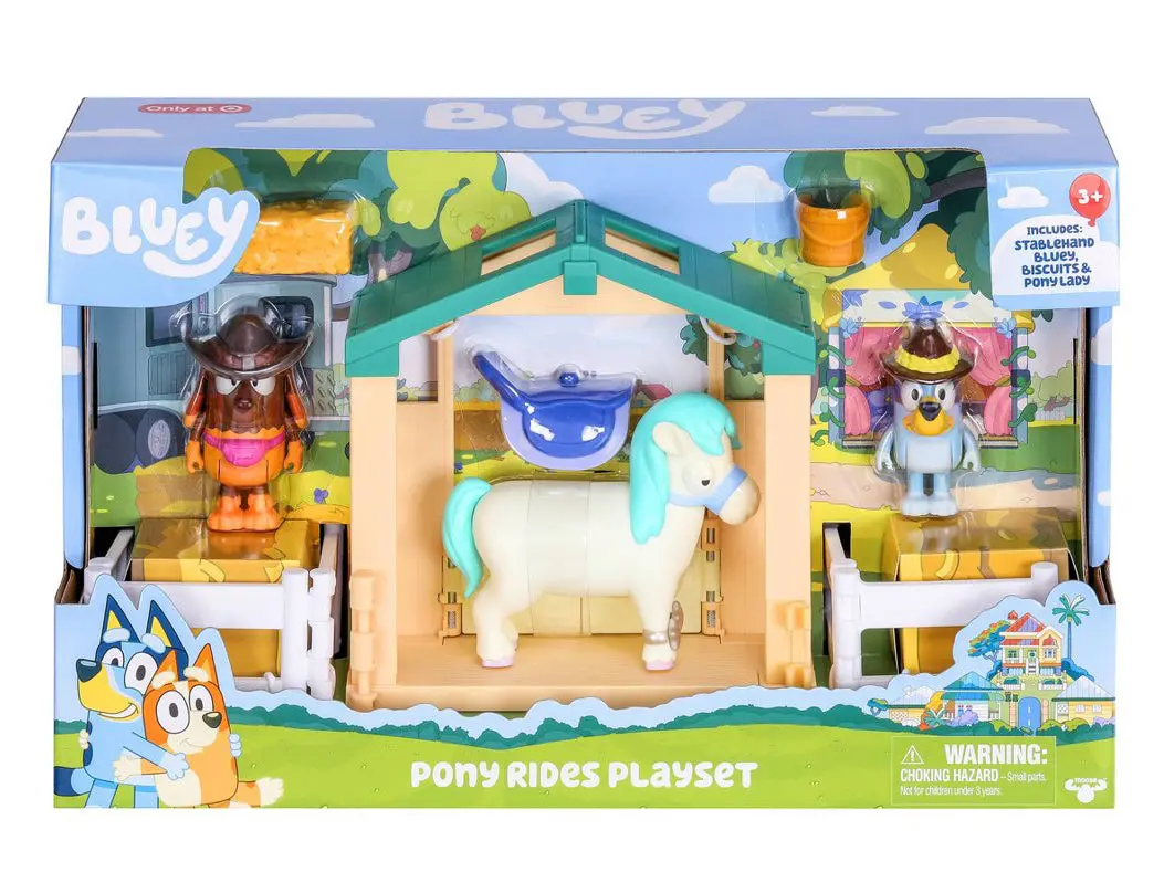Bluey Pony Rides Playset (Missing Pony) 1