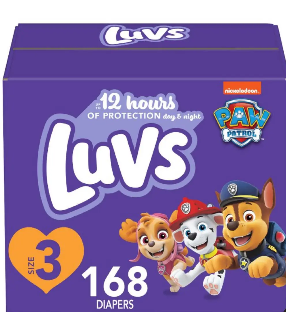 Luvs Pro Level Leak Protection Diapers Giant
Pack - Size 3 - 168Ct 1