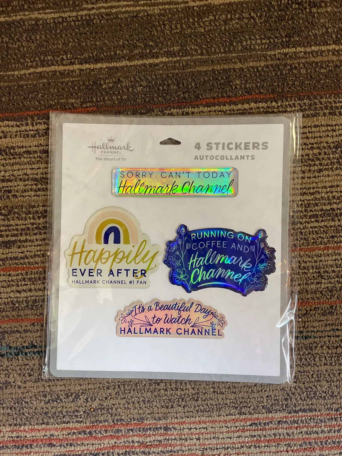 National Brand Christmas 4Pc Bubble Sticker Set 1
