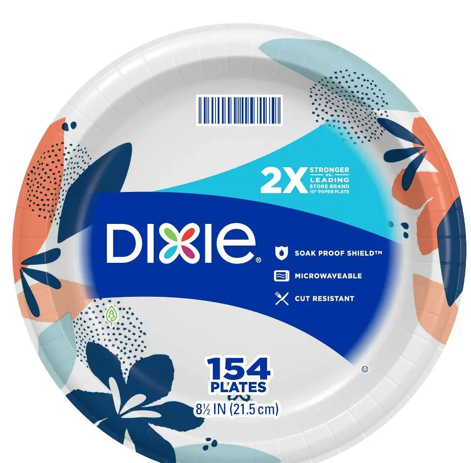 Dixie Everyday Dinner Paper Plates 8.5" - 154Ct 1