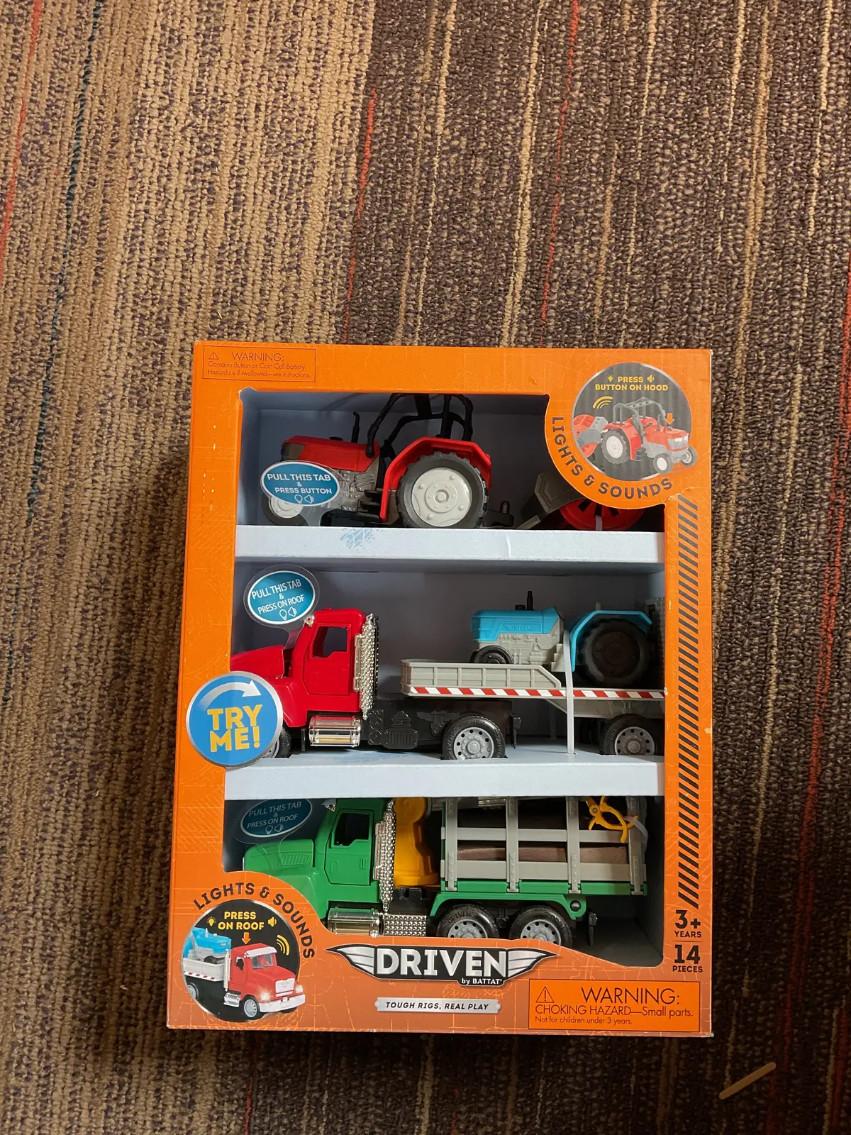 Driven By Battat Small Toy Countryside Hauler Micro Fleet
- 3Pk 1