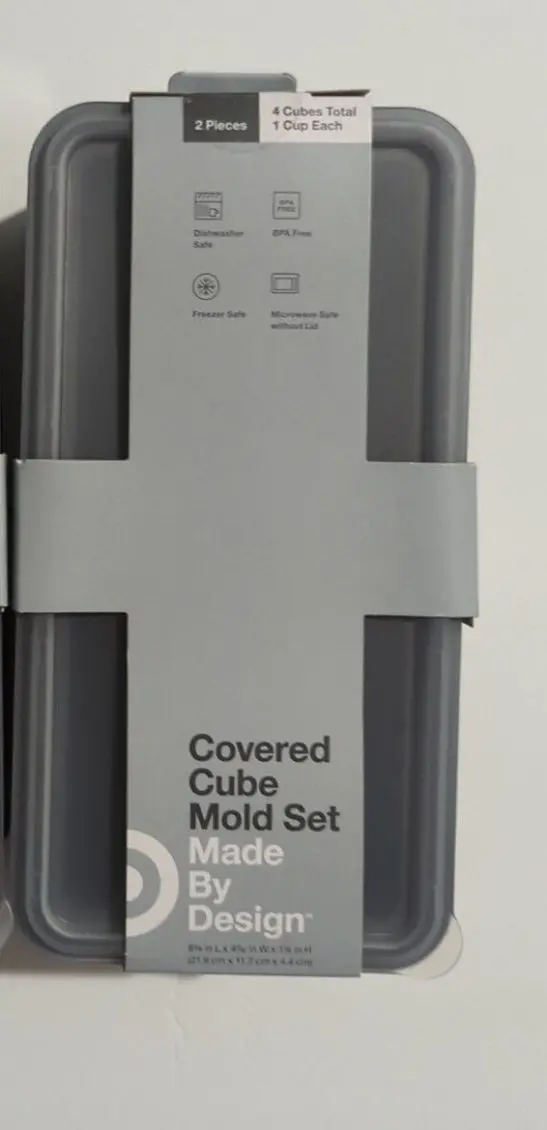 2 Piece Covered Silicone Cube Mold Set 1