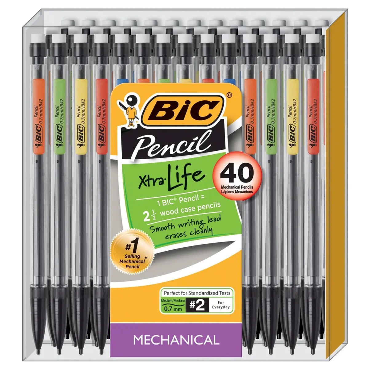 #2 Xtra Life Mechanical Pencils, 0.7Mm, 40Ct - Multicolor 1