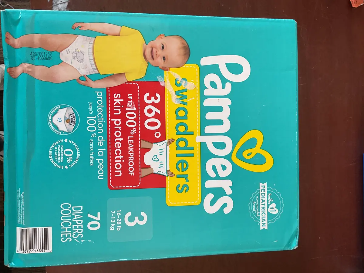 Pampers Swaddler 360 Super Disposable Baby Diapers - Size
3 - 70Ct 1