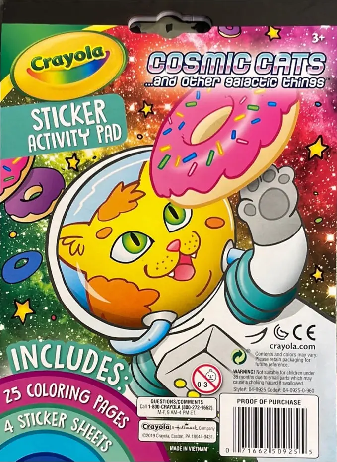 Cosmic Cats Sticker Activity Pad 1