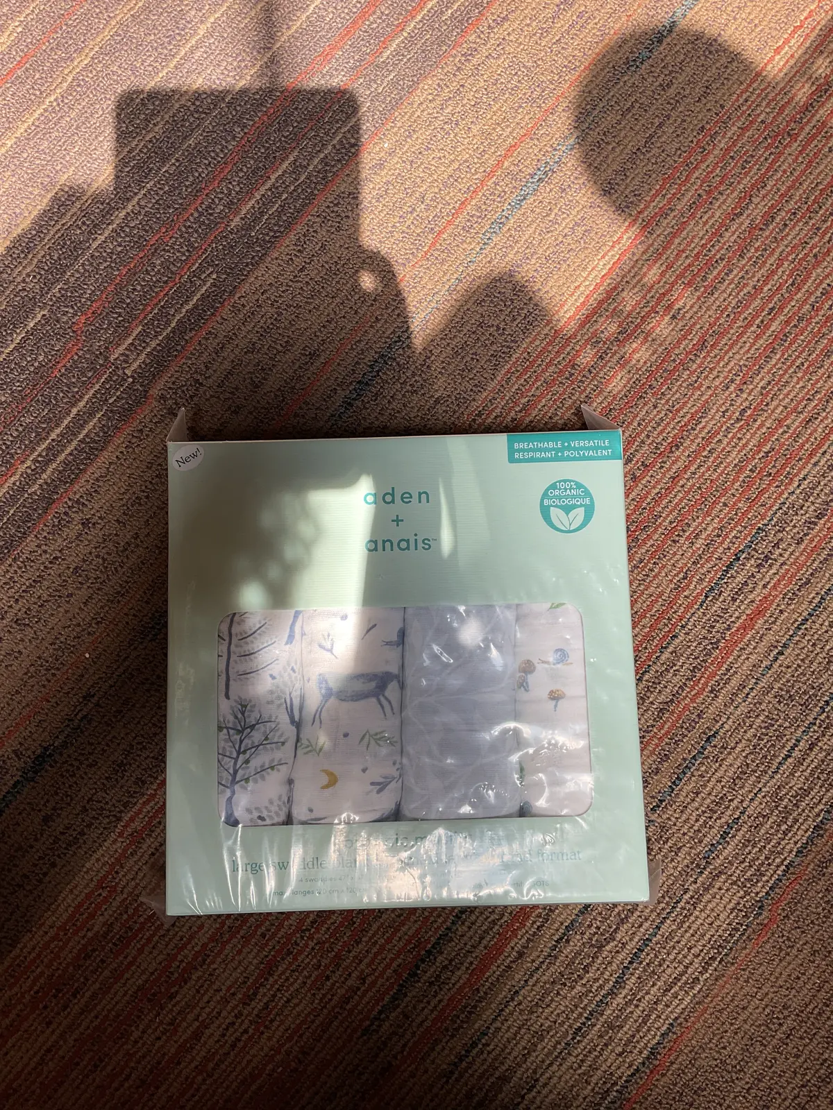 Aden + Anais Essentials Organic Swaddle Blanket -Outdoors
- 4Pk 1