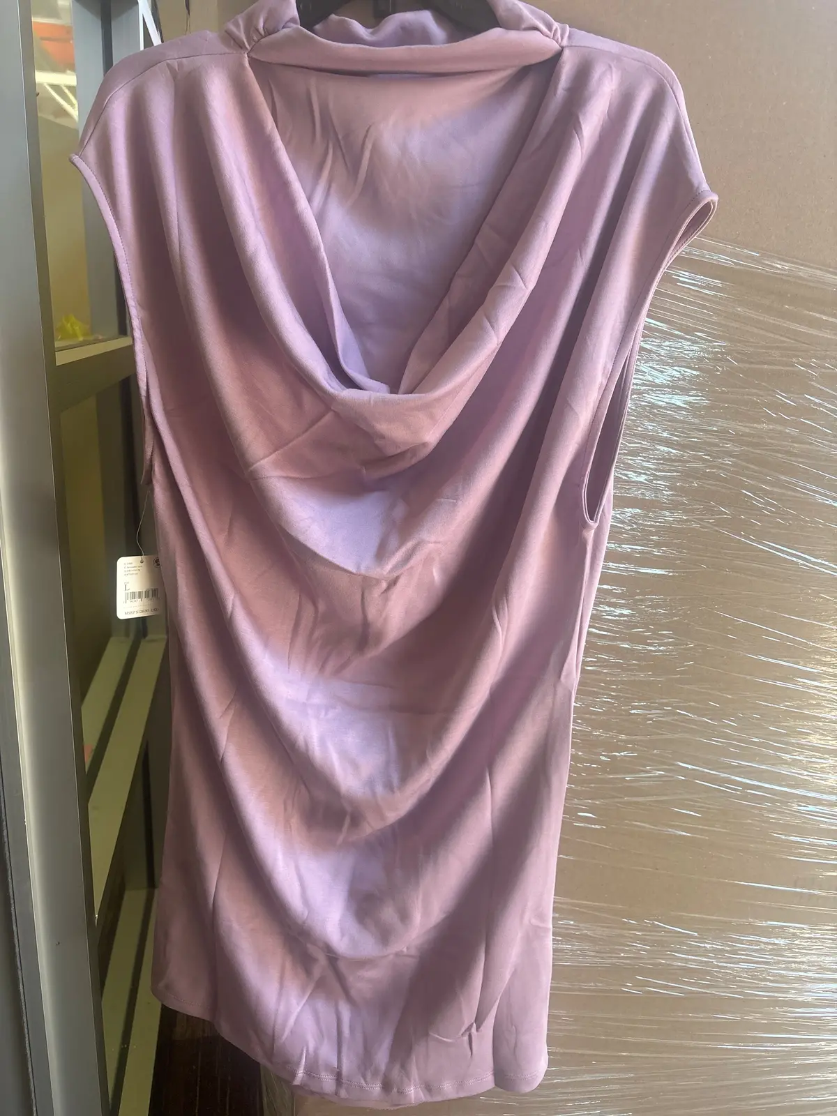 Ladies Free People Mid Length Dress Collar And Deep Neckline Purple - Size Large 1