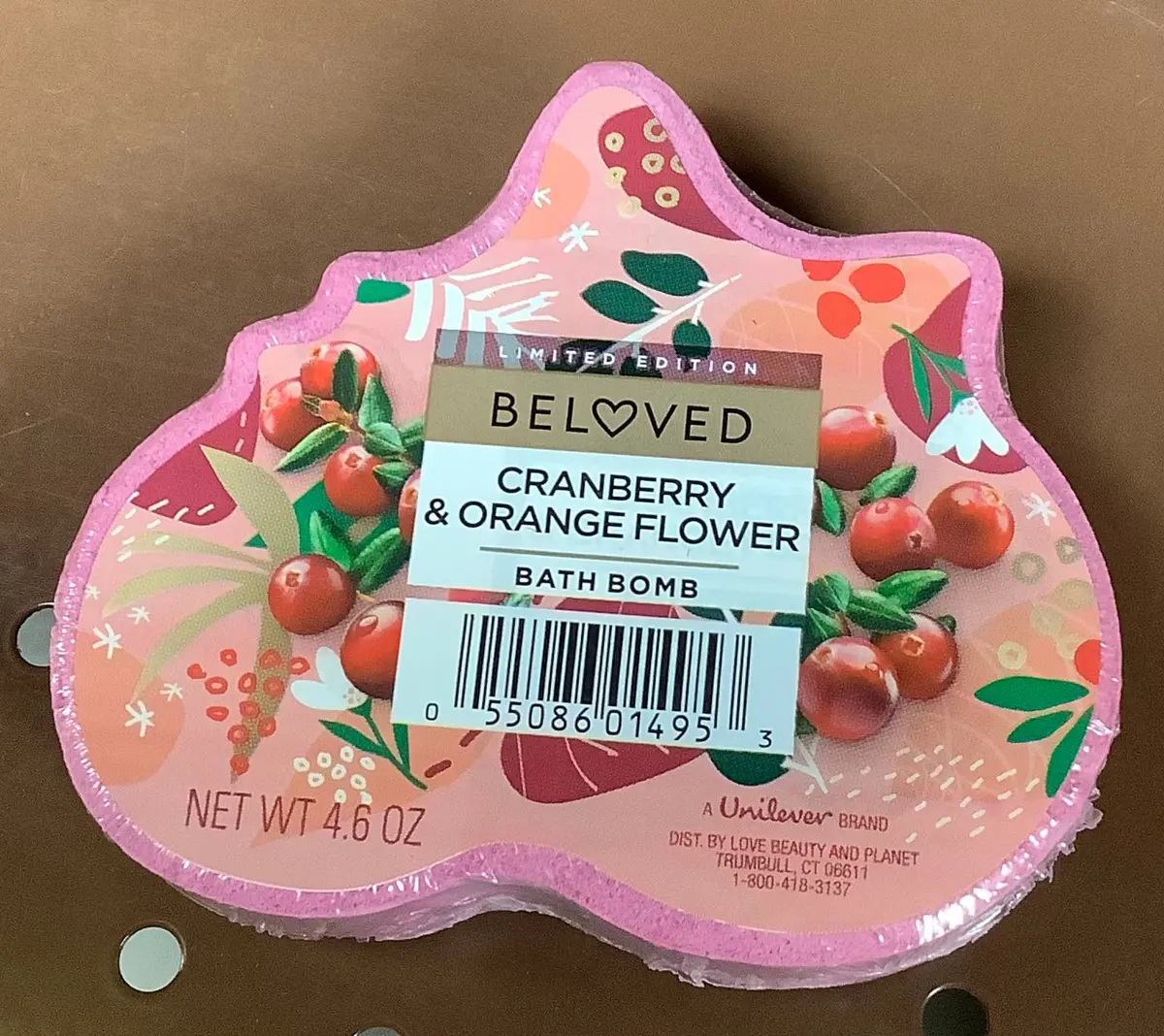 Beloved Cranberry & Orange Flower Bath Bomb 1
