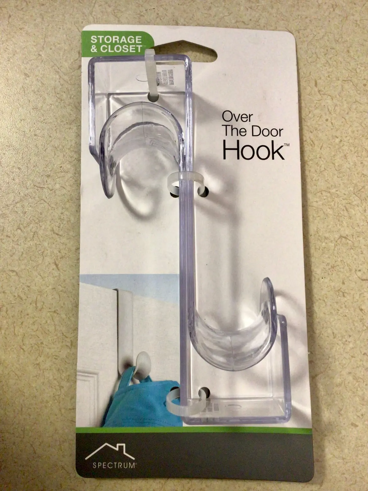 Over The Door Hook - Clear 1