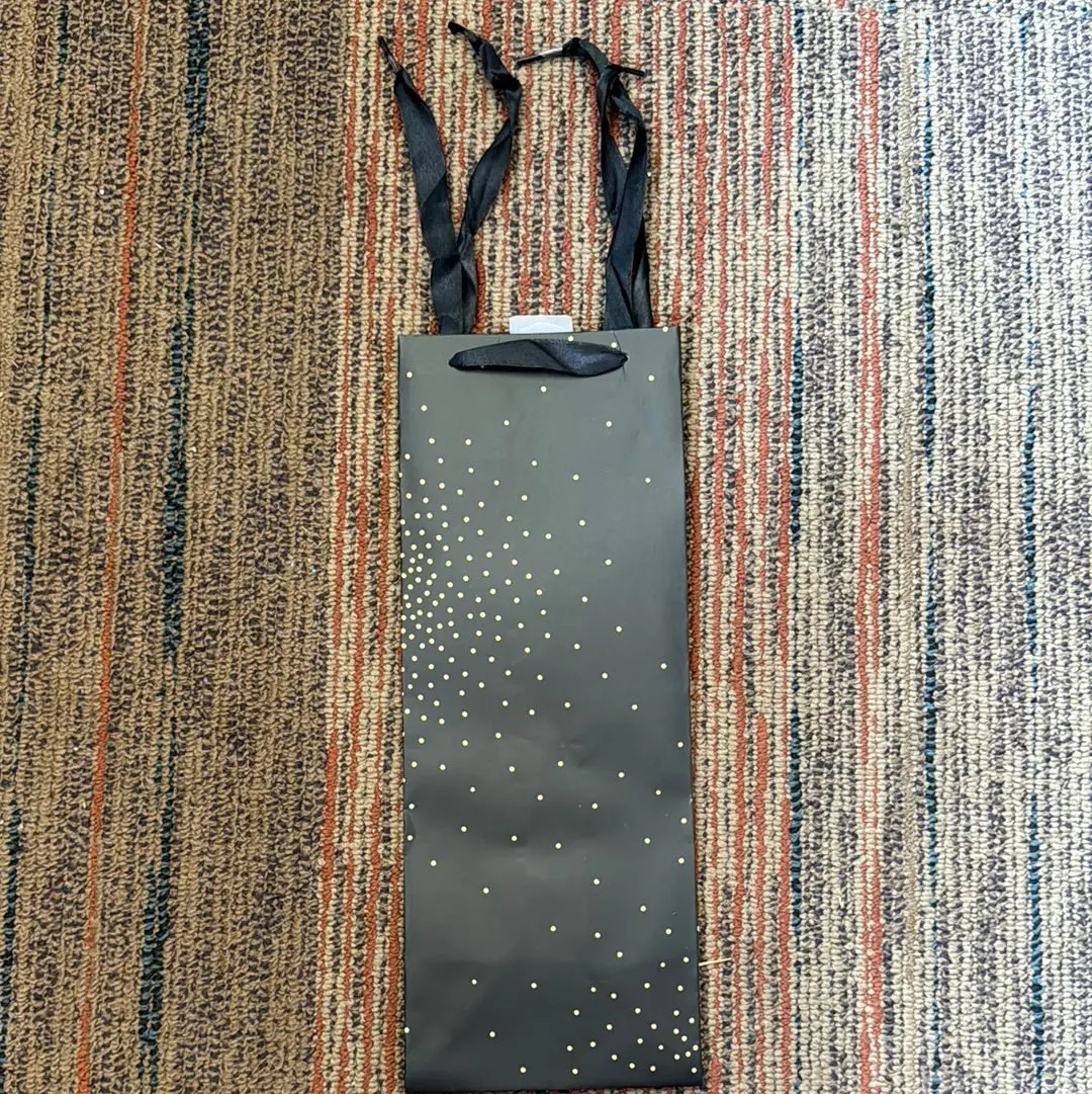 Black/Gold Spotted Gift Bag - Clearance 1