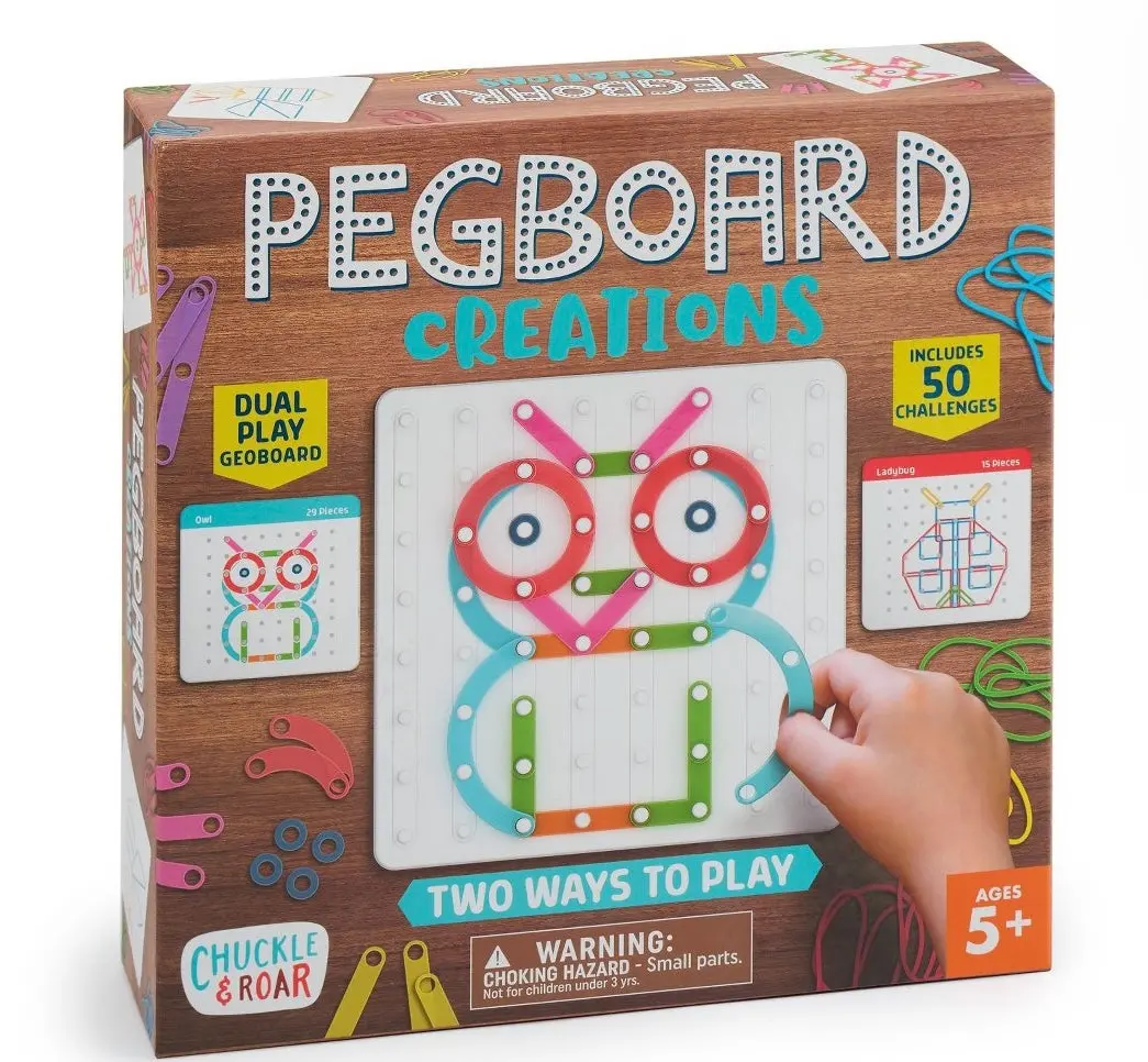 Chuckle & Roar Pegboard Creations 1