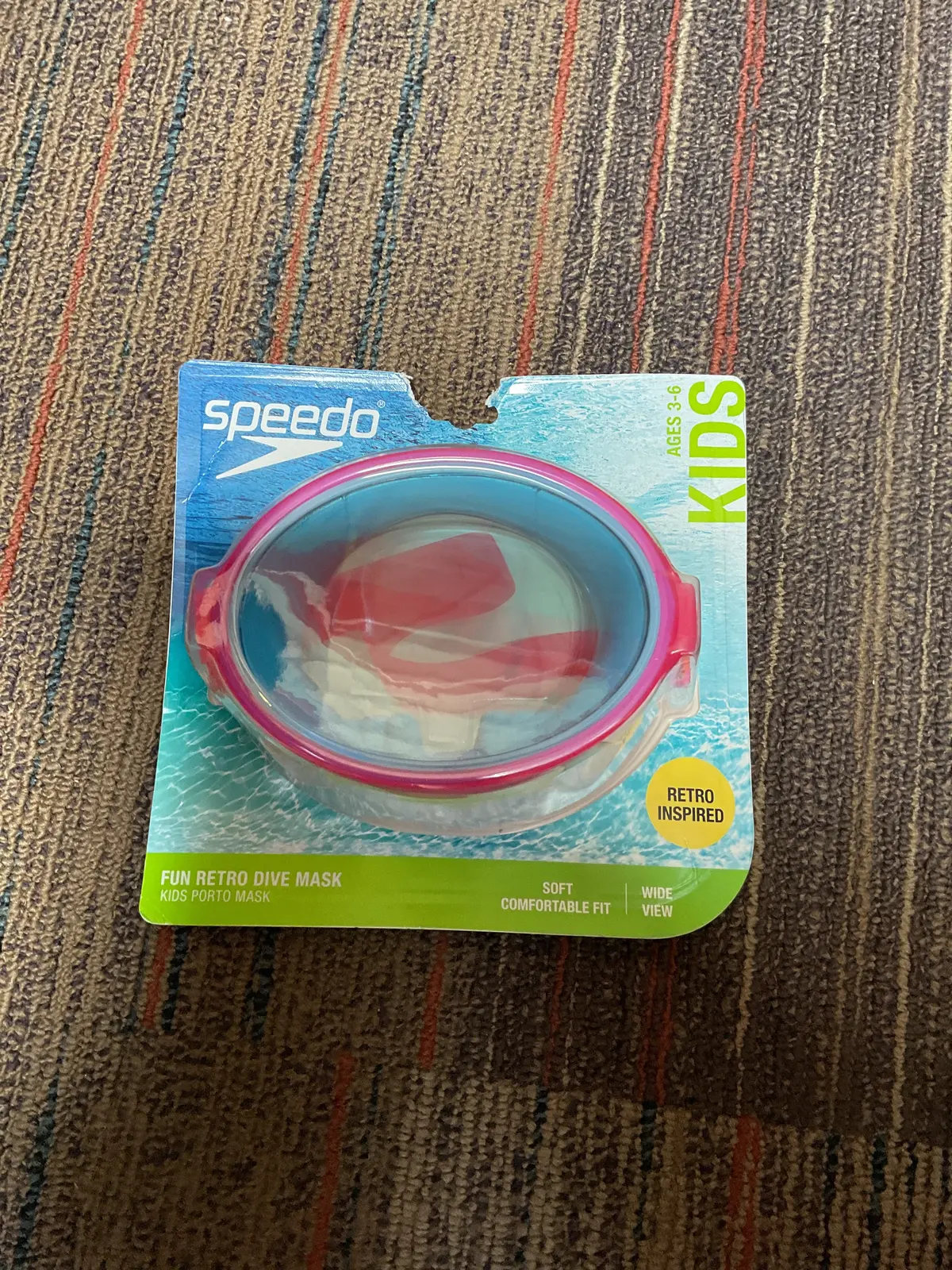 Speedo Kids' Porto Swim Mask - Pink 1