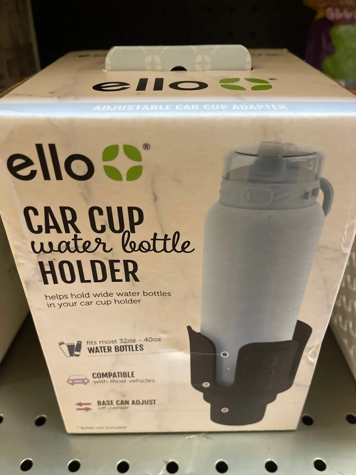 Ello Adjustable Car Cup Adapter Water Bottle
Accessories Black 1
