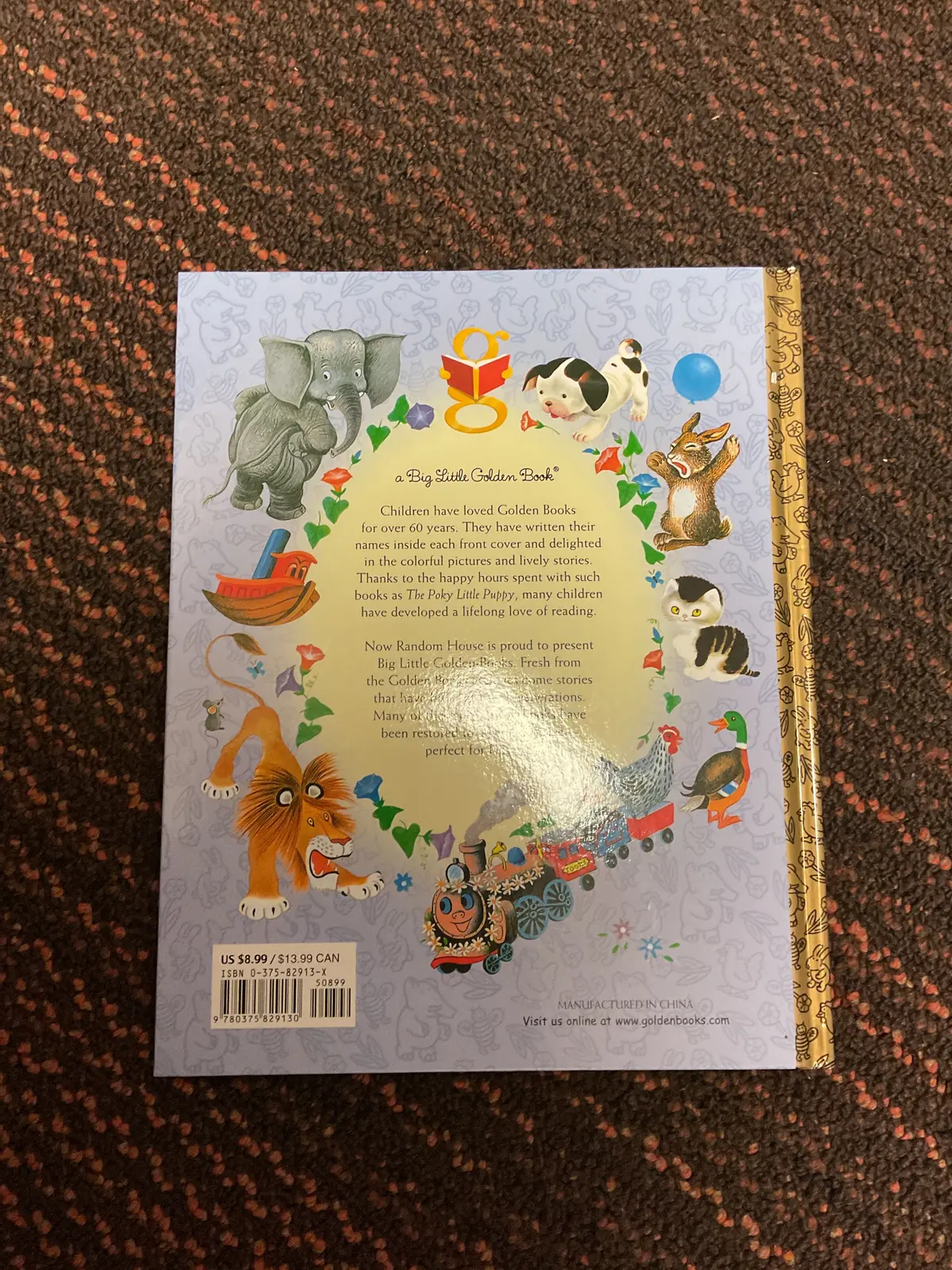 The Monster At The End Of This Book Starring Loveable, Furry Old Grover(Hardcover) A Big Little Golden Book 2