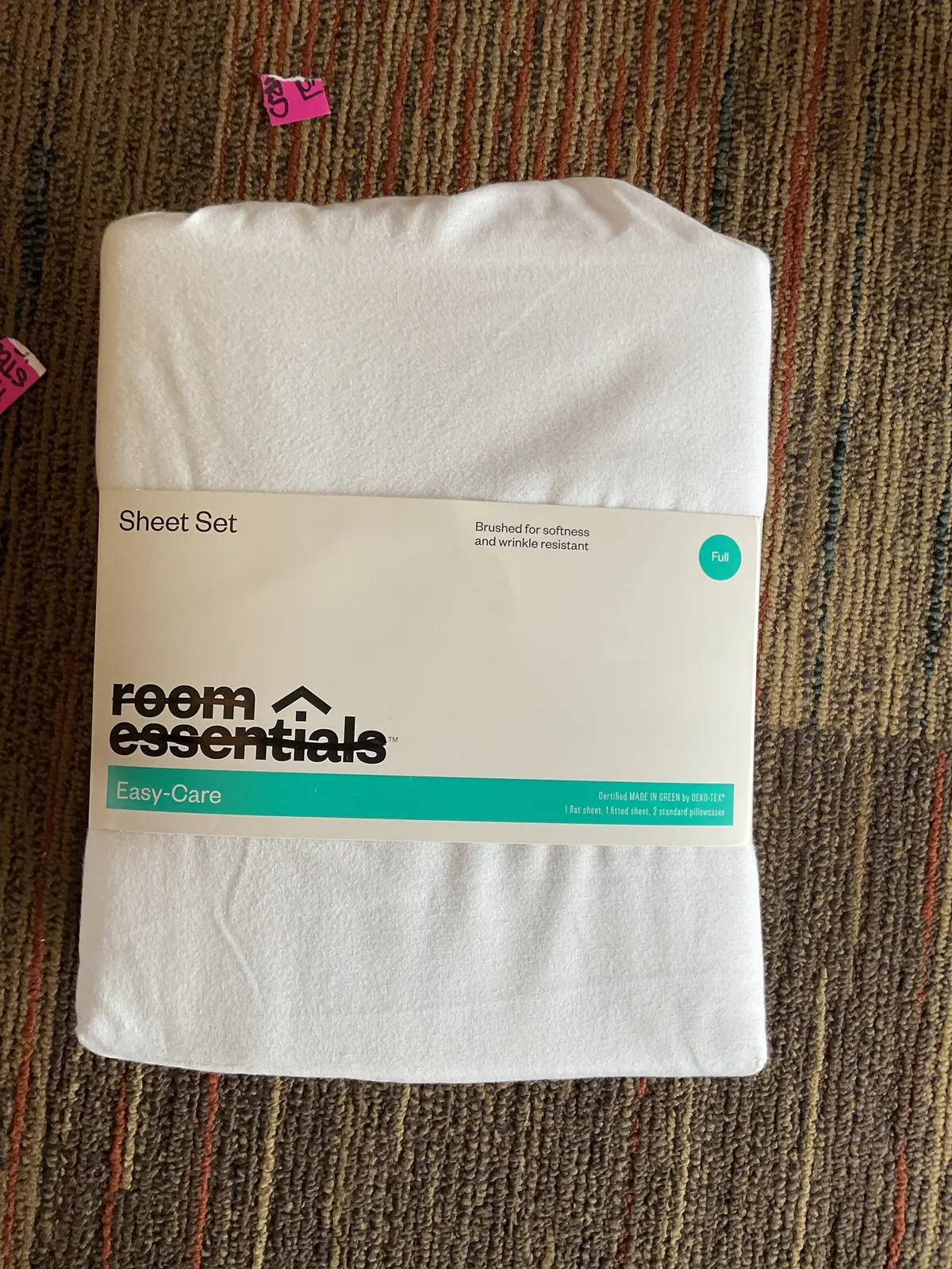 Full Easy Care Solid Sheet Set- White 1