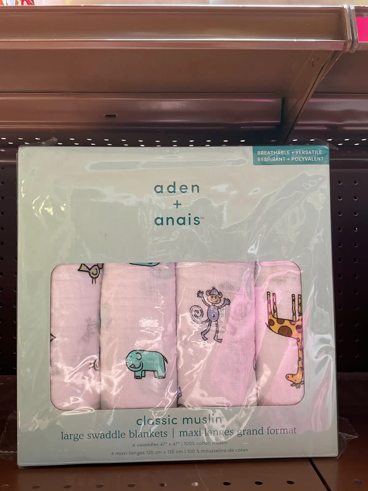 Aden + Anais Swaddle Blanket Wraps - Jungle Jam White 4Pk 1