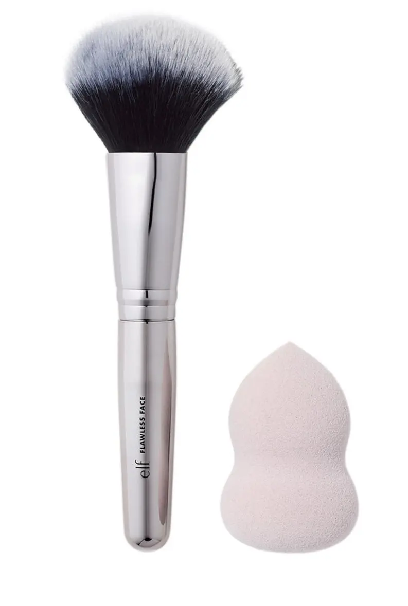 E.L.F. Complexion Brush & Sponge Duo, 2Pc 1