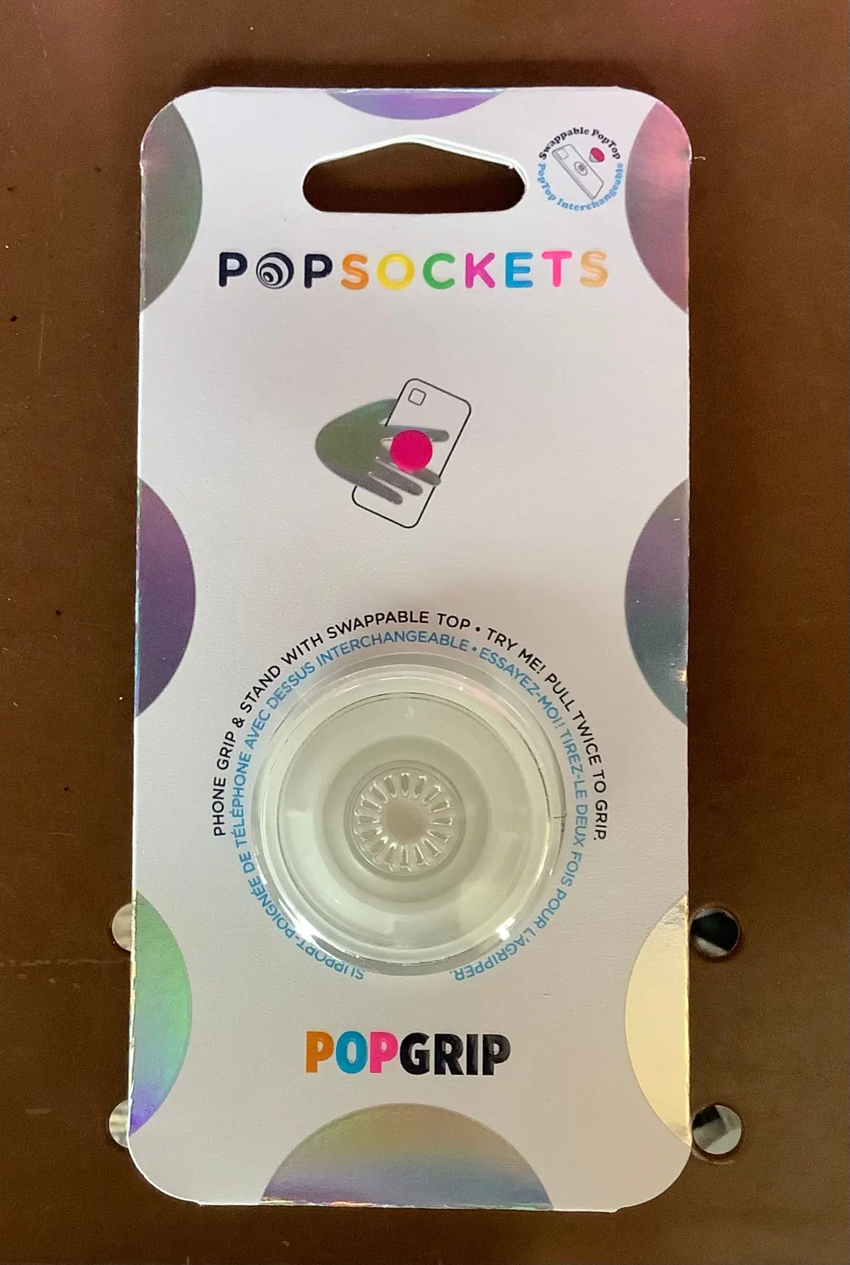 Popsockets Popgrip Cell Phone Grip & Stand - Clear 1