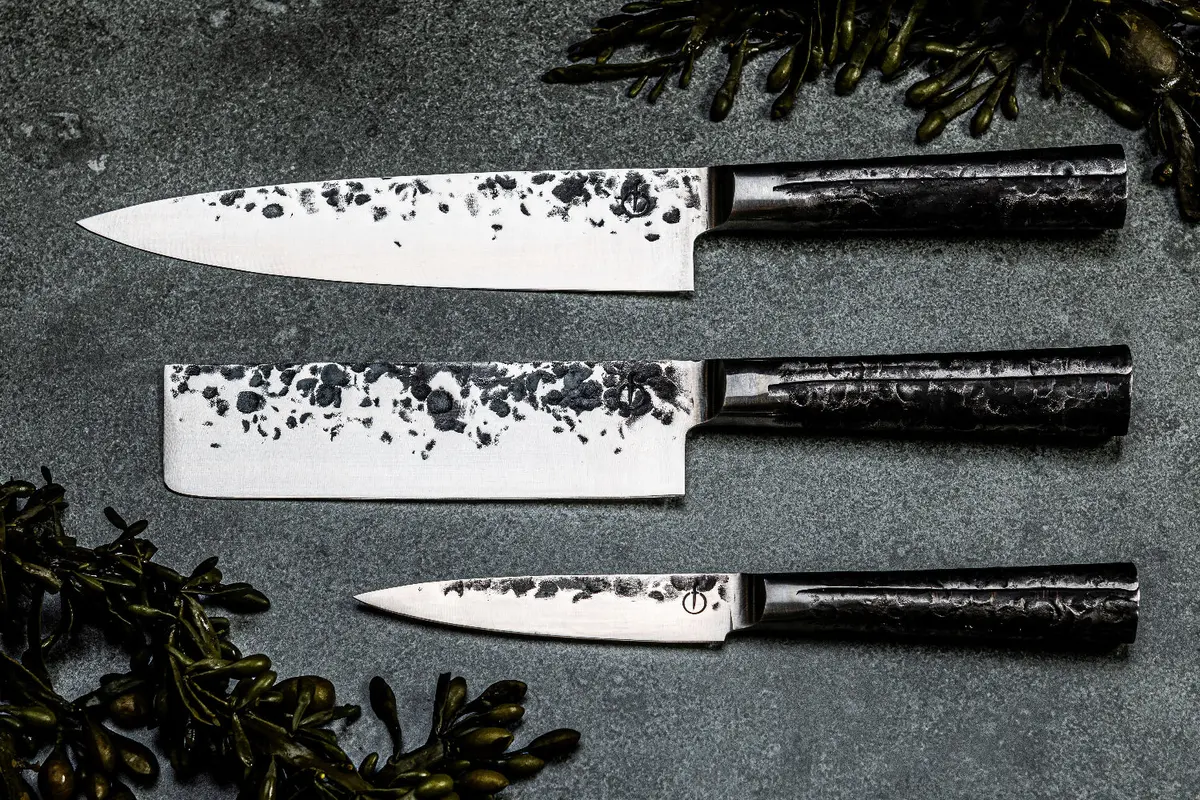 Forged Messenset Intense - 3 - Delig - Koksmes, Hakmes En Universeel Mes 2