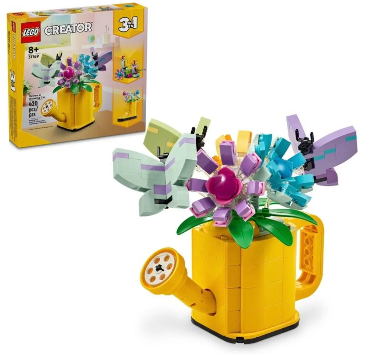 Lego Creator 3 In 1 Flowers In Watering Can Building Toy 31149 1