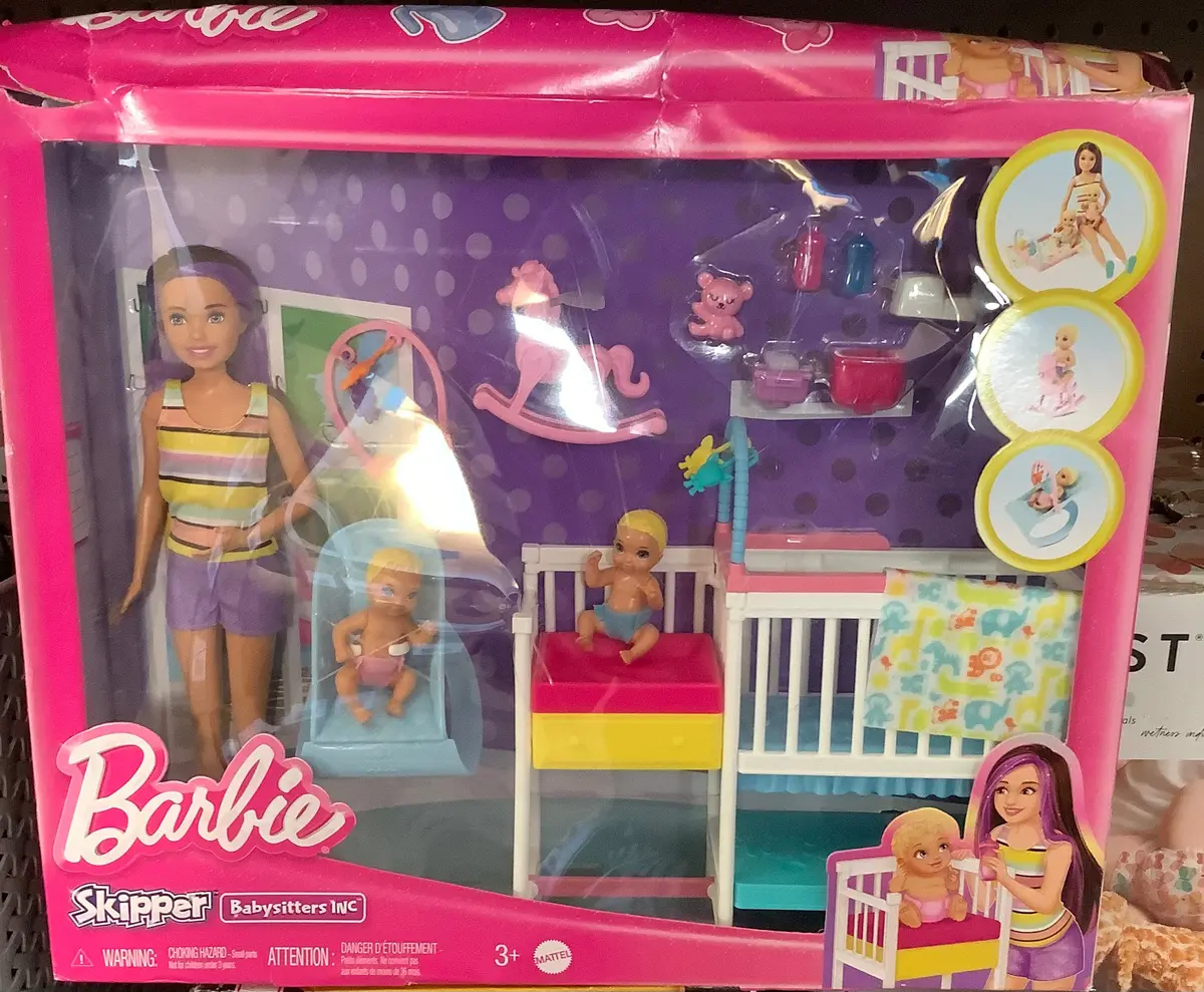 Barbie Skipper Babysitters Inc Nap 'N' Nurture Nursery Dolls And Playset 1