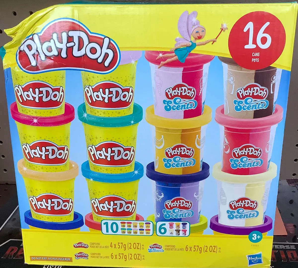Damaged Box!!! See Picture. Play-Doh Sparkle And Scents Variety Pack 16Pk 1
