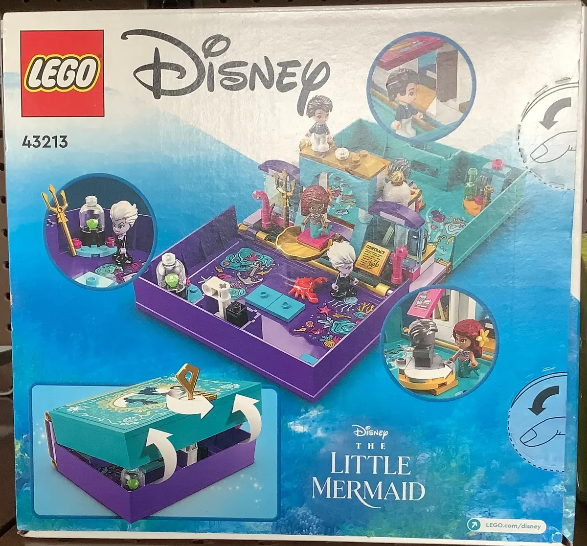Lego Disney The Little Mermaid Story Book Building Toy With Micro Dolls - 43213 1