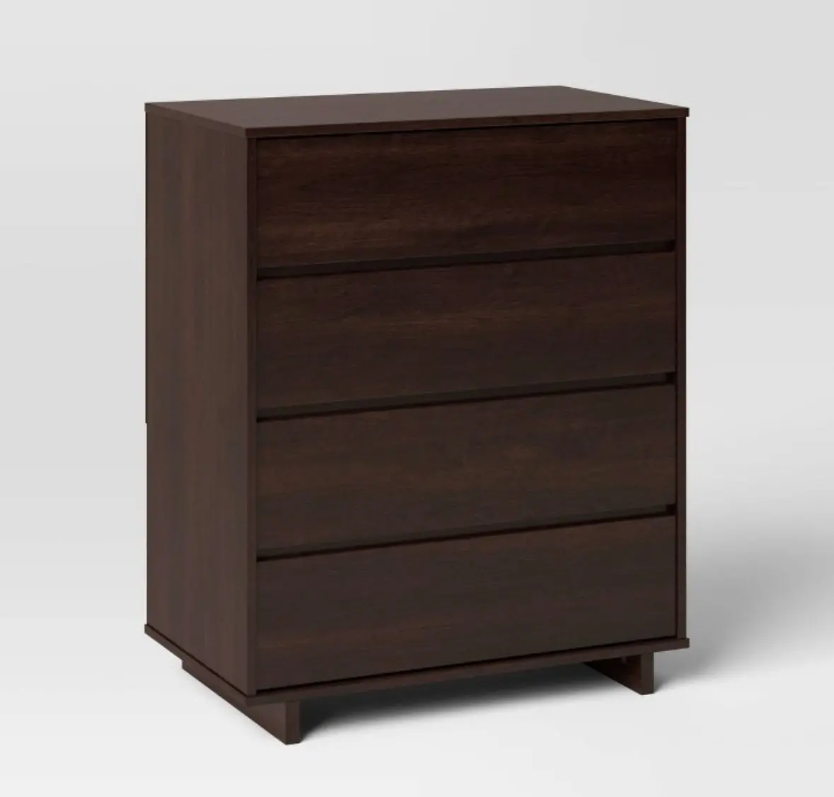 Modern 4 Drawer Dresser Espresso 1