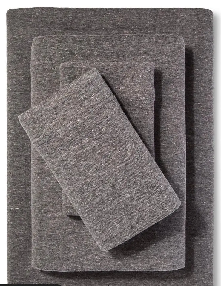 Twin Jersey Sheet Set Heather Gray 1