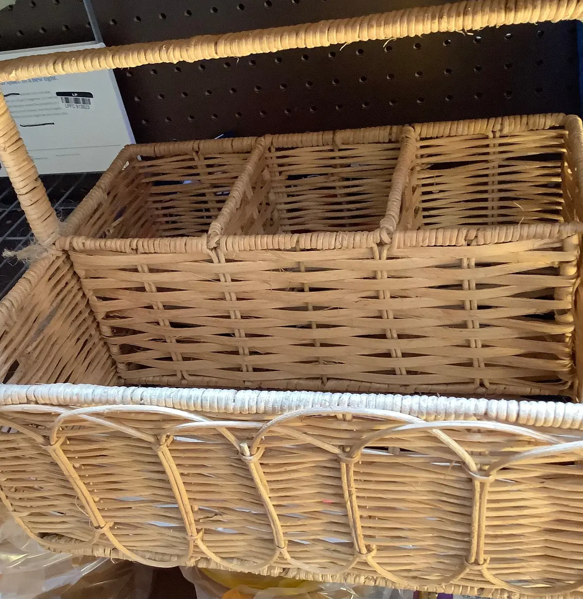 Rattan Caddy Kitchen Utensil Set 1
