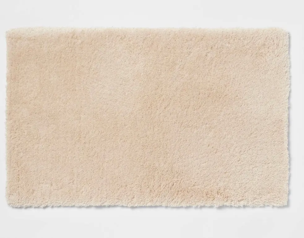 21"X34" Spa Plush Bath Rug Almond 1