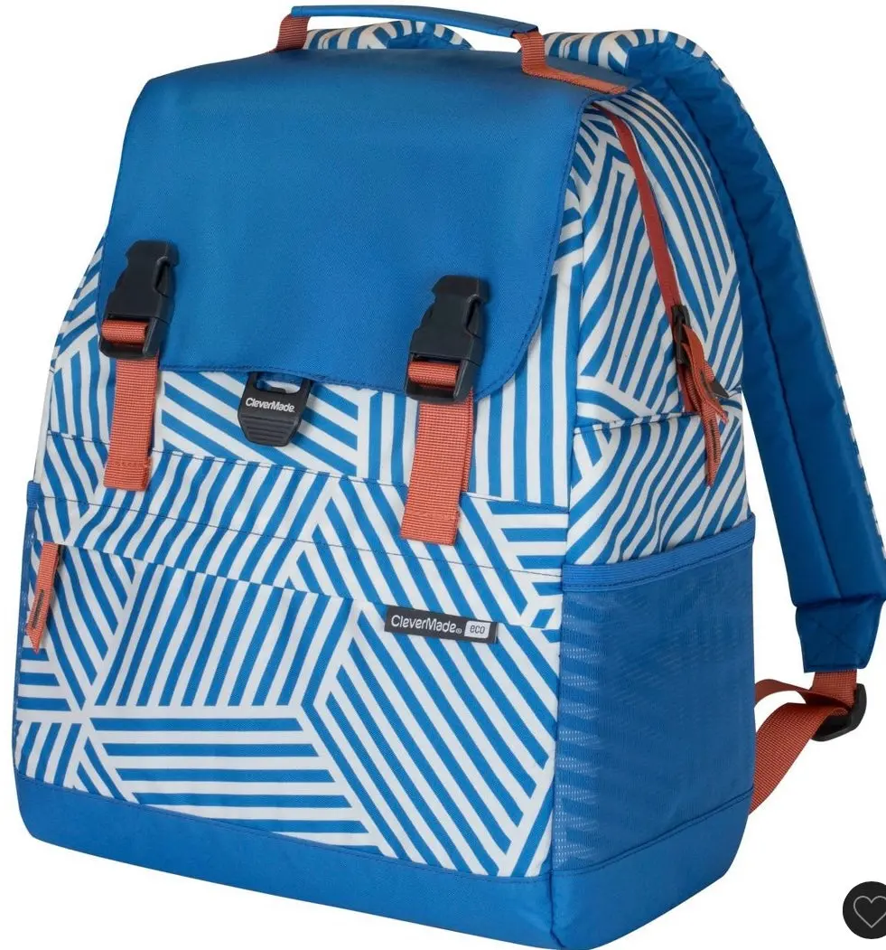 Clevermade Eco Coronado Backpack 14.75Qt Cooler - Blue Stripe 1