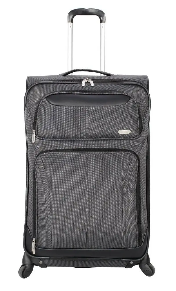 Skyline Softside Carry On Spinner Suitcase - Gray 1