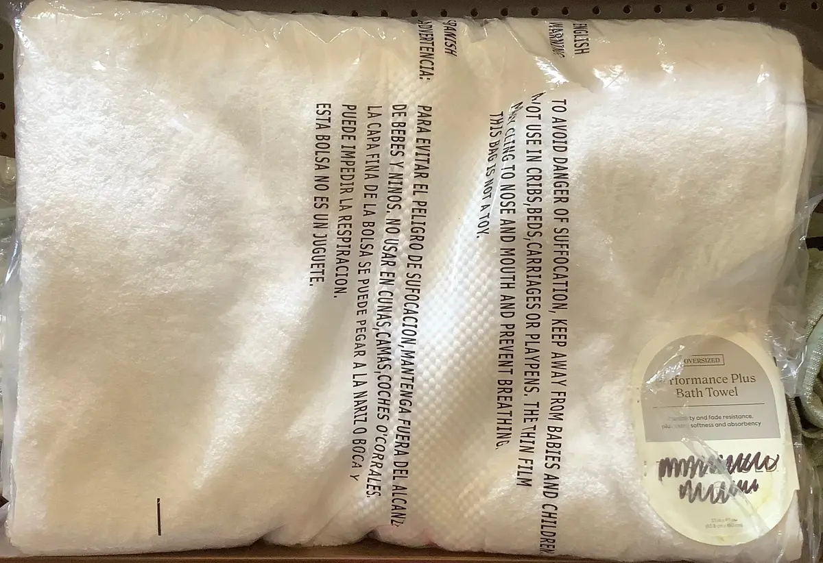 Performance Plus Oversized Bath Towel White 1