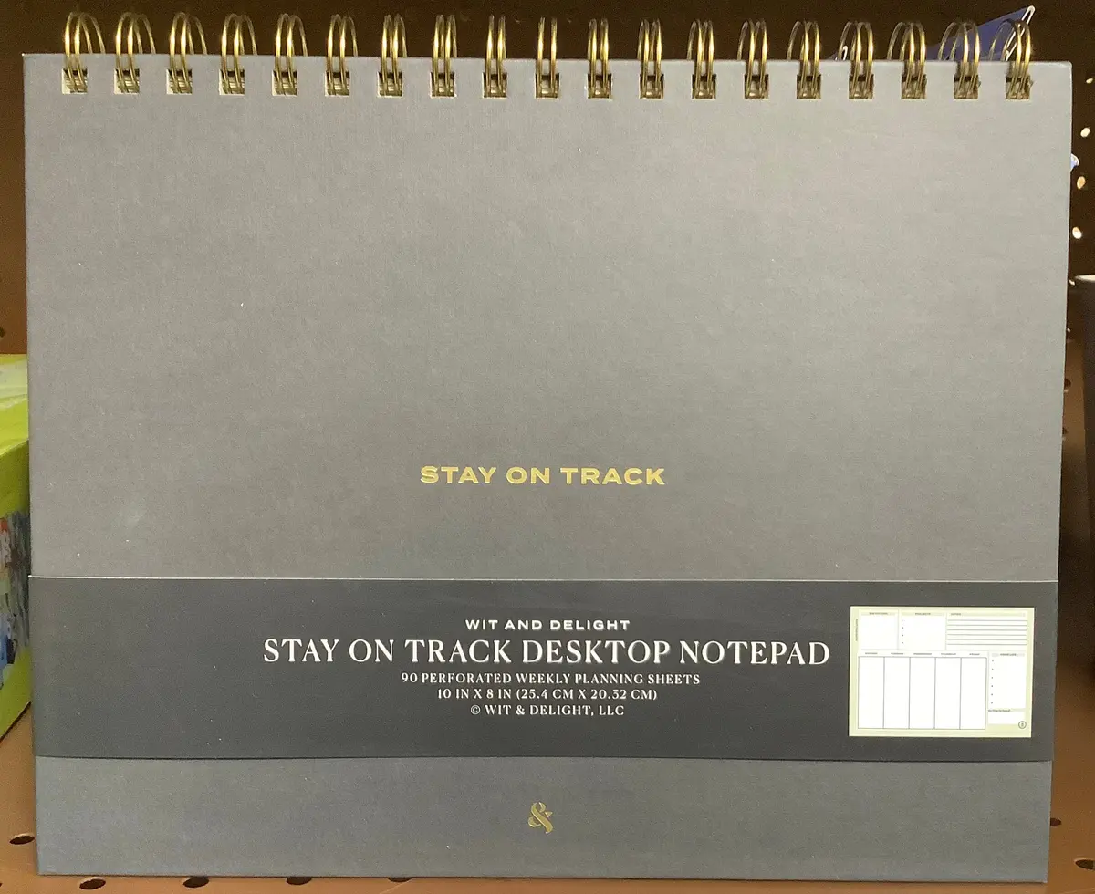 Wit & Delight Stay On Track Desktop Notepad 1